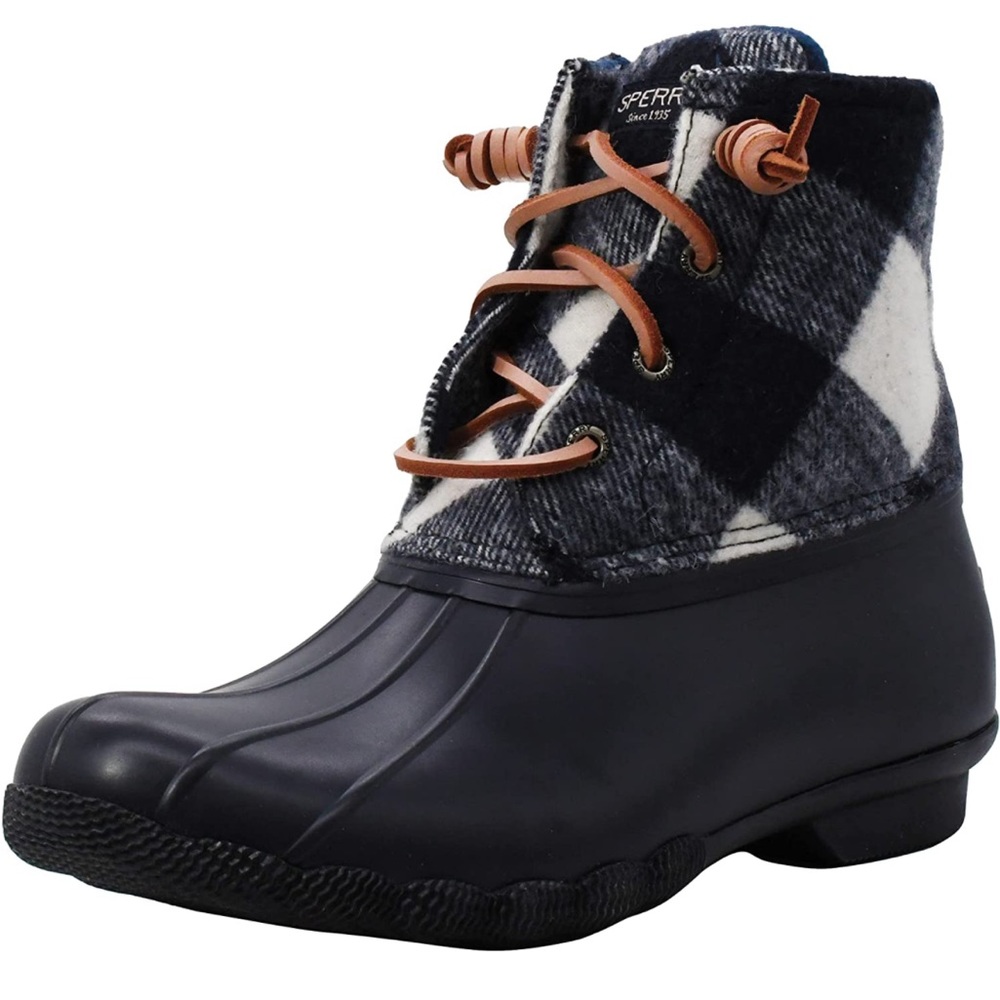 Navy Blue Sperry Boots Woman’s. Size 7.
